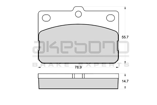 AKEBONO Első fékbetét AN-023K_AKE