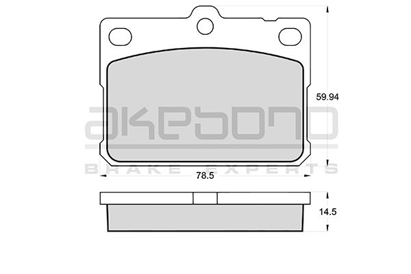 AKEBONO Első fékbetét AN-038K_AKE