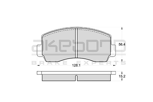 AKEBONO Első fékbetét AN-042K_AKE