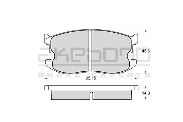 AKEBONO Első fékbetét AN-093K_AKE