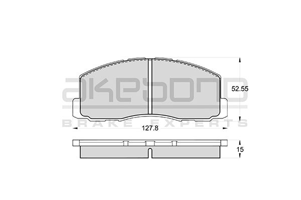 AKEBONO Első fékbetét AN-110K_AKE