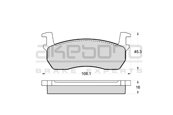 AKEBONO Első fékbetét AN-120K_AKE