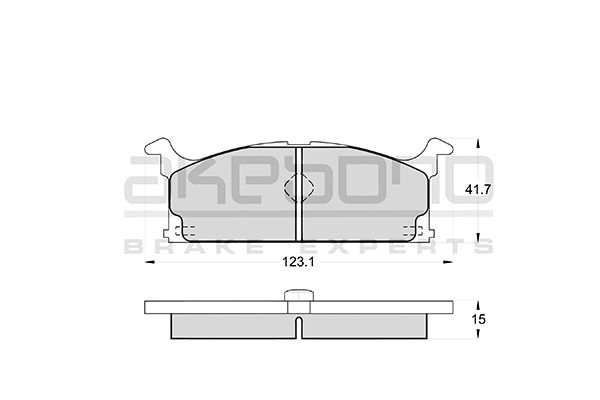AKEBONO Első fékbetét AN-131K_AKE