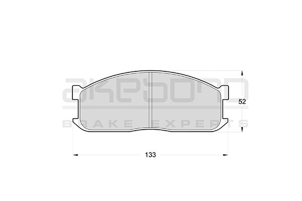 AKEBONO Első fékbetét AN-133K_AKE