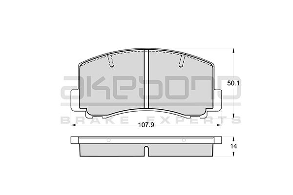 AKEBONO Első fékbetét AN-138K_AKE