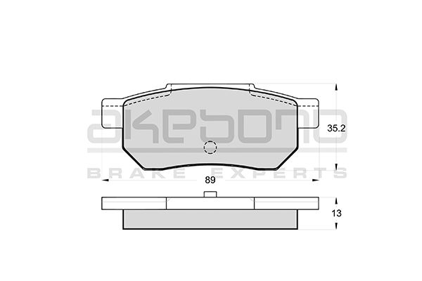 AKEBONO Hátsó fékbetét AN-207K_AKE