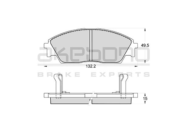 AKEBONO Első fékbetét AN-210K_AKE