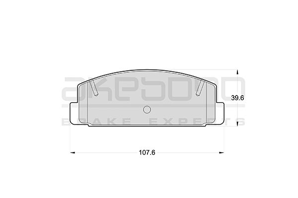 AKEBONO Hátsó fékbetét AN-219K_AKE