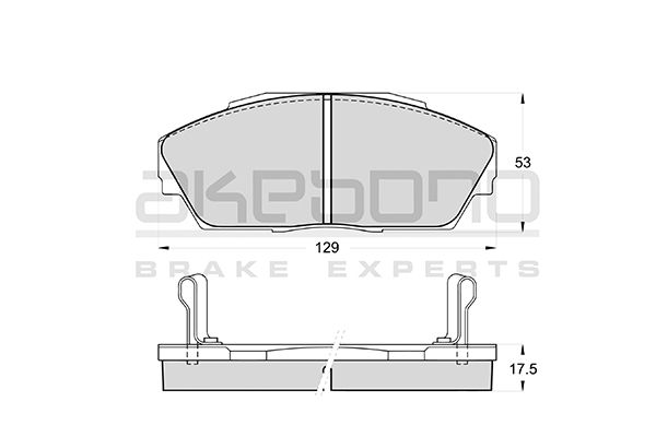 AKEBONO Első fékbetét AN-230WK_AKE