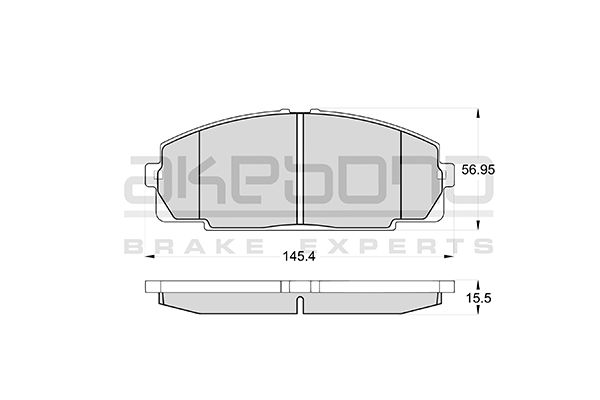 AKEBONO Első fékbetét AN-247K_AKE