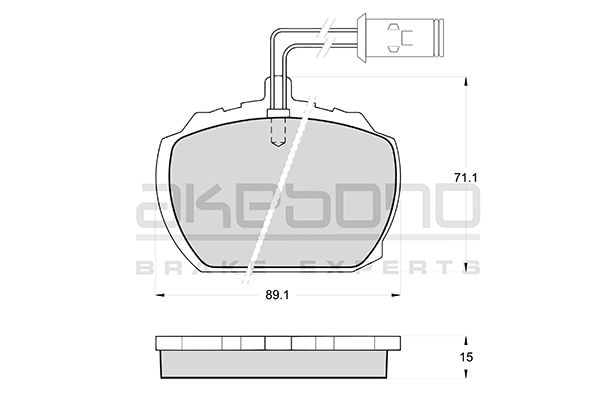 AKEBONO Első fékbetét AN-3994K_AKE