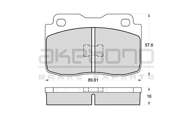 AKEBONO Első fékbetét AN-3999K_AKE