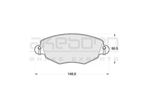 AKEBONO Első fékbetét AN-4009K_AKE