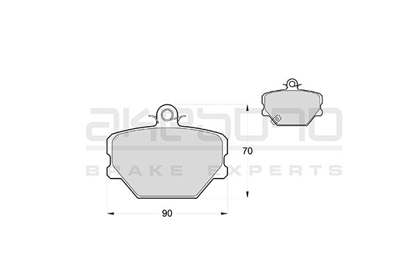 AKEBONO Első fékbetét AN-4012WK_AKE