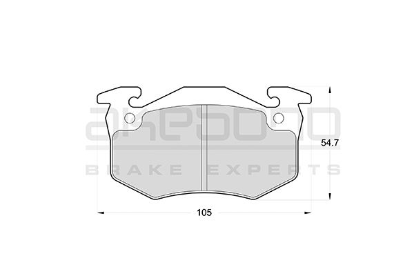 AKEBONO Első fékbetét AN-4013K_AKE