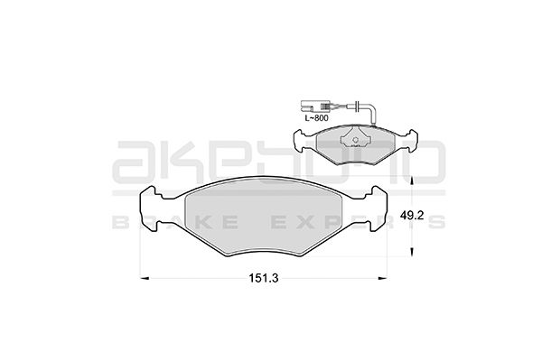 AKEBONO Első fékbetét AN-4022WK_AKE