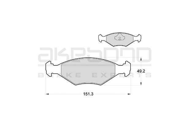 AKEBONO Első fékbetét AN-4023K_AKE