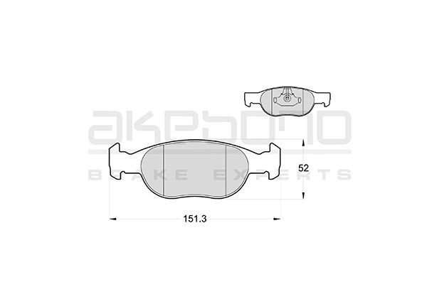 AKEBONO Első fékbetét AN-4033K_AKE