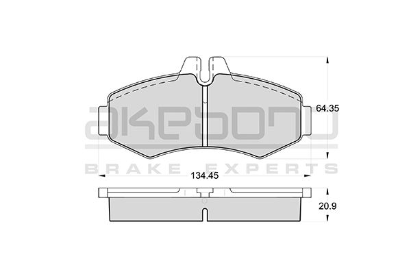 AKEBONO Első fékbetét AN-4055K_AKE