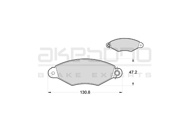 AKEBONO Első fékbetét AN-4056K_AKE