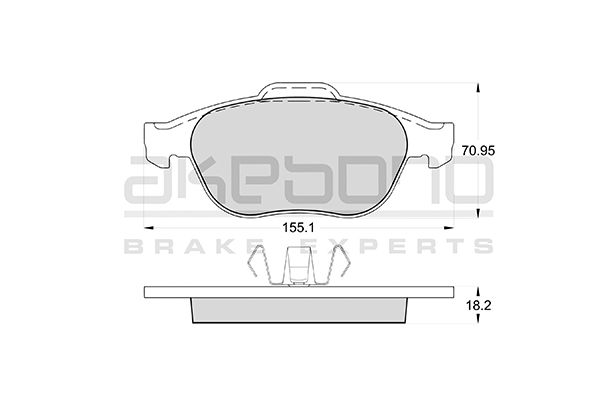 AKEBONO Első fékbetét AN-4060K_AKE