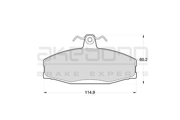 AKEBONO Első fékbetét AN-4061K_AKE