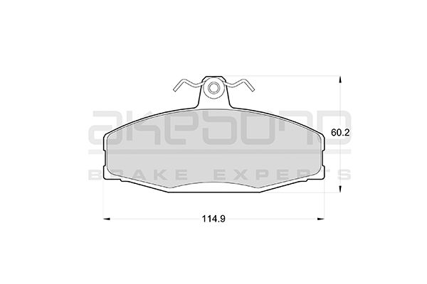 AKEBONO Első fékbetét AN-4072K_AKE