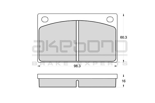 AKEBONO Első fékbetét AN-4075K_AKE