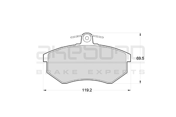 AKEBONO Első fékbetét AN-4076K_AKE