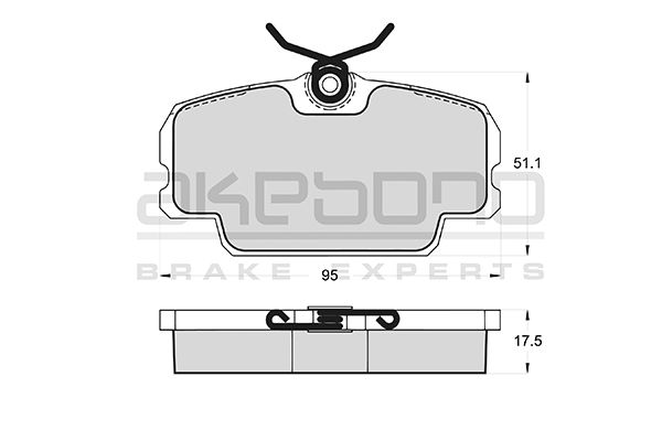 AKEBONO Első fékbetét AN-4078K_AKE