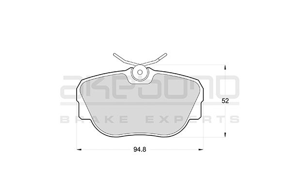 AKEBONO Első fékbetét AN-4082K_AKE