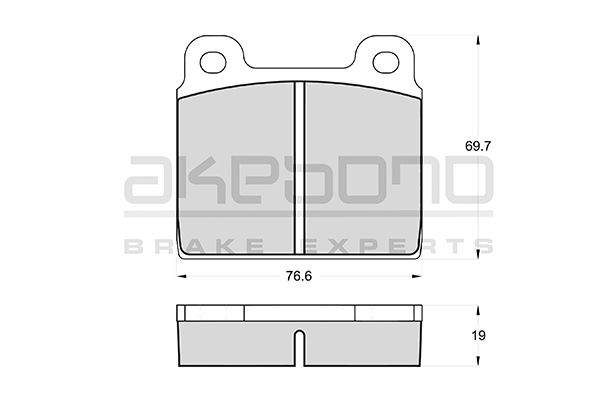 AKEBONO Első fékbetét AN-4083K_AKE