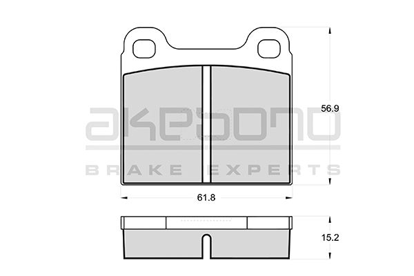 AKEBONO Első fékbetét AN-4086K_AKE