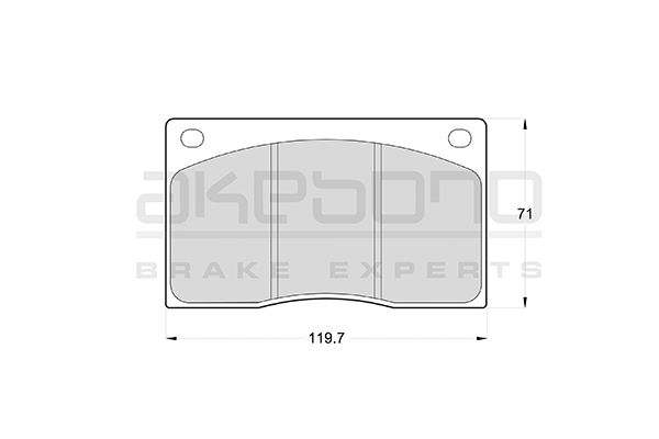 AKEBONO Első fékbetét AN-4092K_AKE