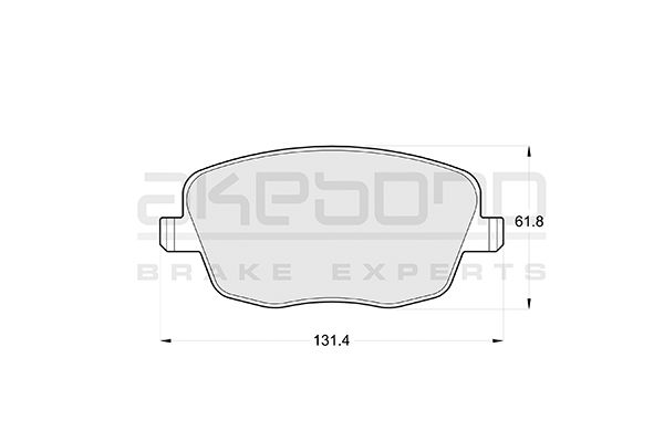 AKEBONO Első fékbetét AN-4097K_AKE