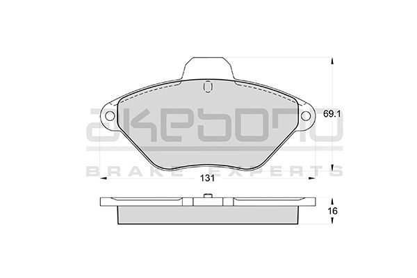 AKEBONO Első fékbetét AN-4108WK_AKE