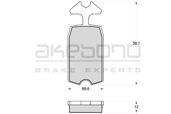 AKEBONO Első fékbetét AN-4109K_AKE