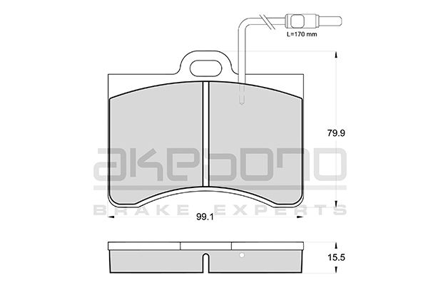 AKEBONO Első fékbetét AN-4116WK_AKE