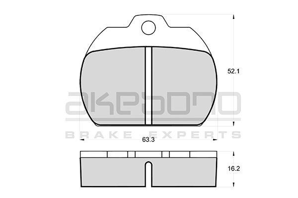 AKEBONO Első fékbetét AN-4117K_AKE