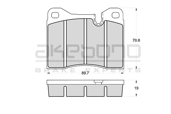 AKEBONO Első fékbetét AN-4124K_AKE