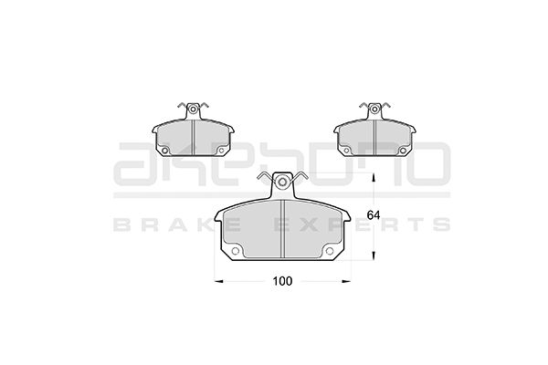 AKEBONO Első fékbetét AN-4125WK_AKE