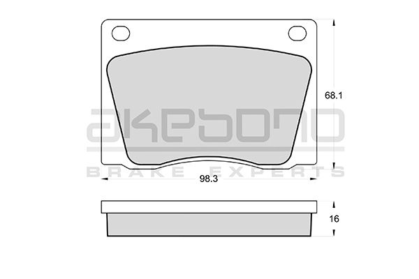 AKEBONO Első fékbetét AN-4126K_AKE
