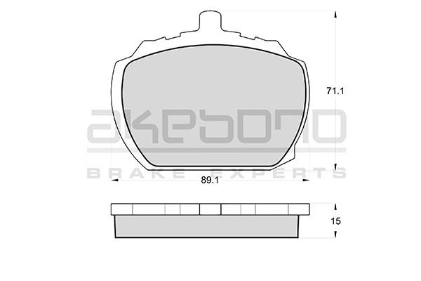 AKEBONO Első fékbetét AN-4132K_AKE