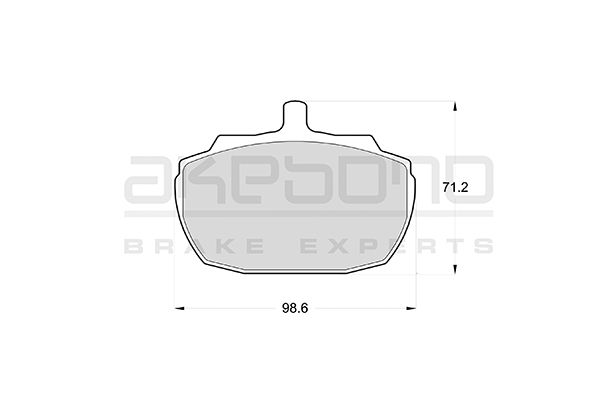 AKEBONO Első fékbetét AN-4133K_AKE