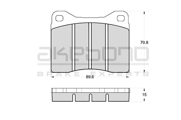 AKEBONO Első fékbetét AN-4136K_AKE