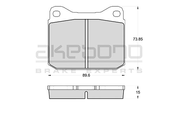 AKEBONO Első fékbetét AN-4138K_AKE