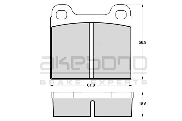 AKEBONO Első fékbetét AN-4139K_AKE