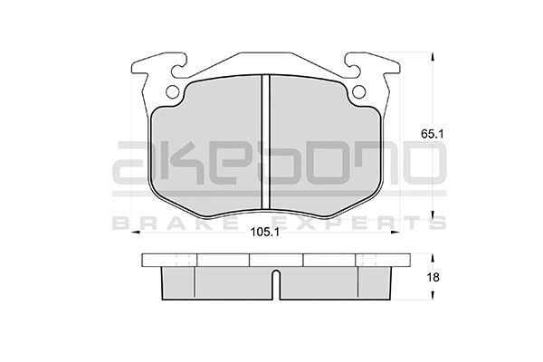 AKEBONO Első fékbetét AN-4149WK_AKE