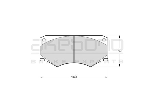 AKEBONO Első fékbetét AN-4150K_AKE