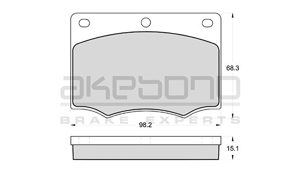 AKEBONO Első fékbetét AN-4151K_AKE